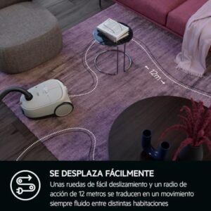 Aspirapolvere AEG AB61H6SW, Bianco Opaco, Potenza e Design