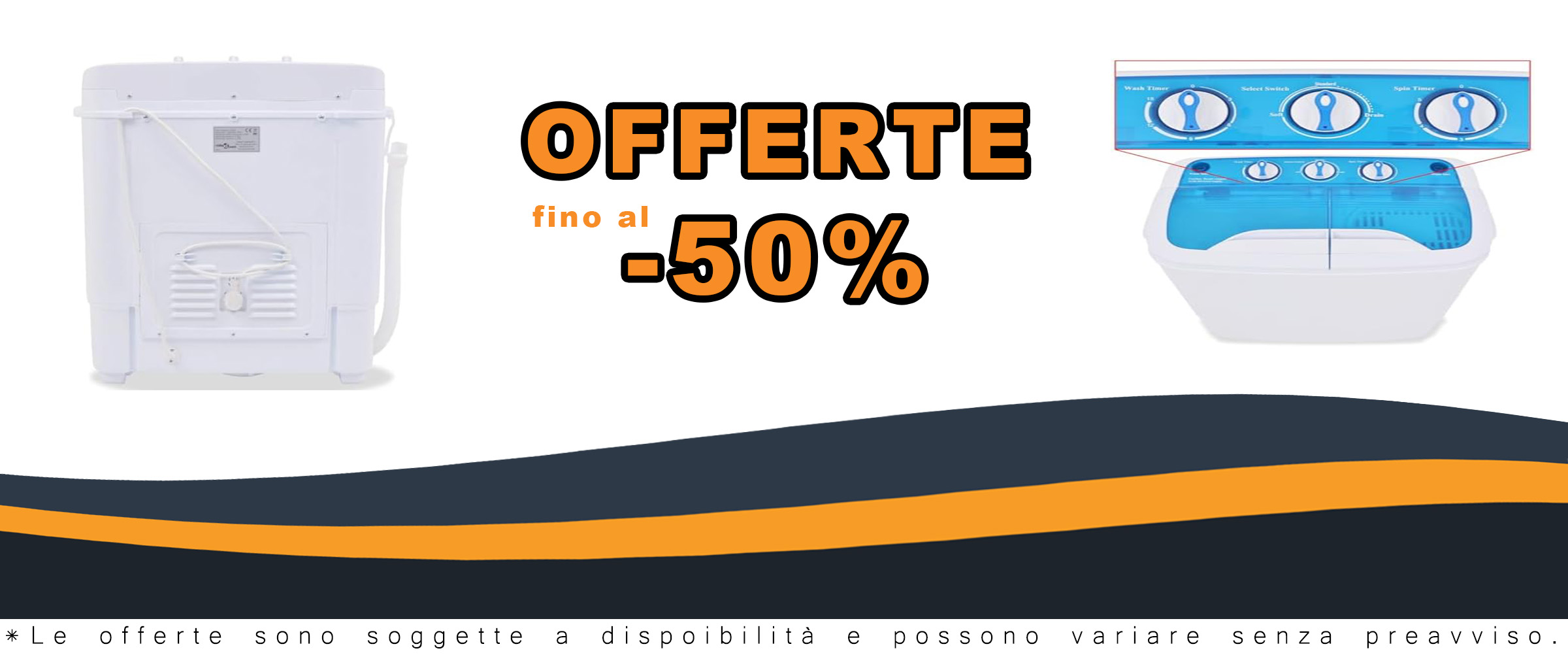 vidaXL Mini Lavatrice a Vaschetta Doppia 5,6 kg con Timer, Leggera e Portatile per Campeggio e Camper