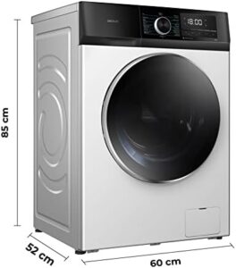 Cecotec Lavatrice 8 Kg Bolero Dresscode 8500 Inverter A con motore Inverter Plus e funzione SteamMax