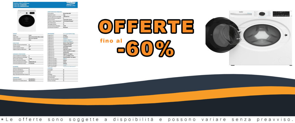 Beko BWT584BF Lavatrice con Filtro Microplastiche e Funzione SteamCure™