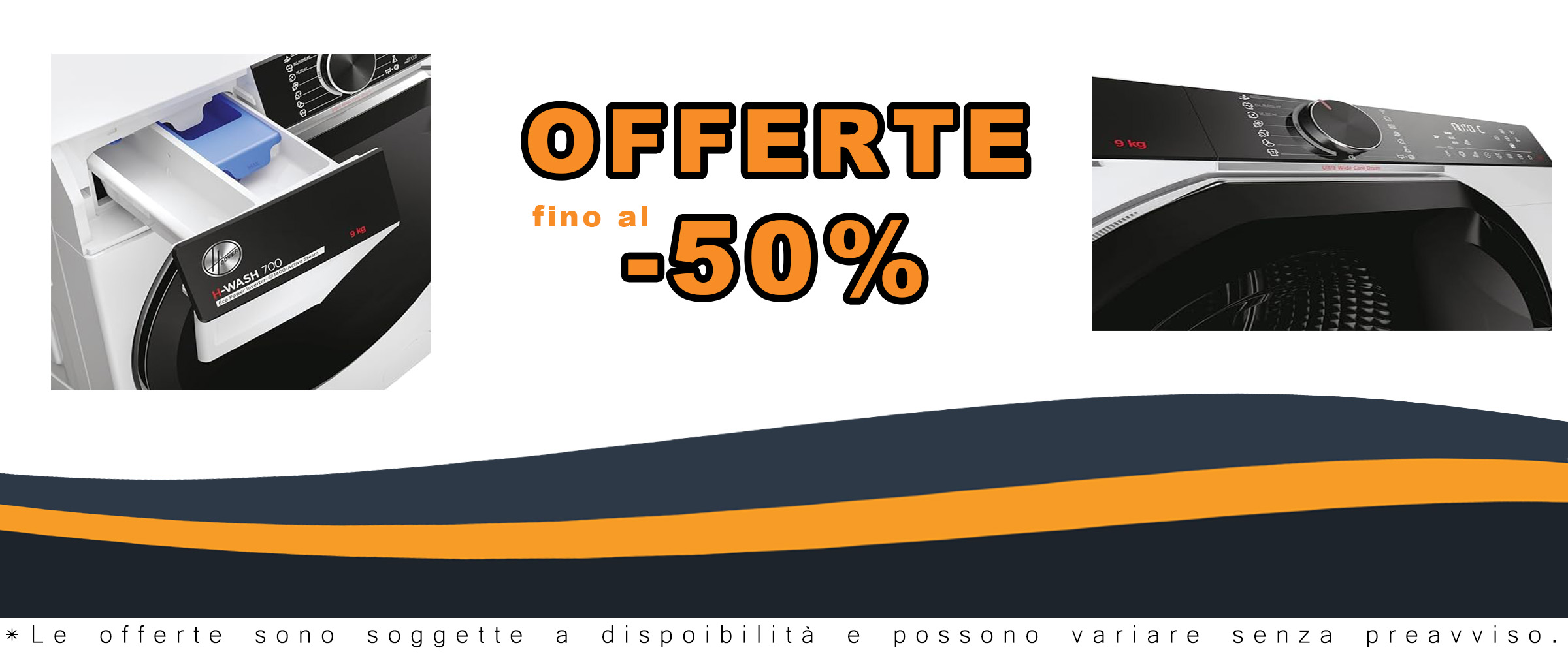 Hoover H-WASH 700 Lavatrice Slim 9 Kg  