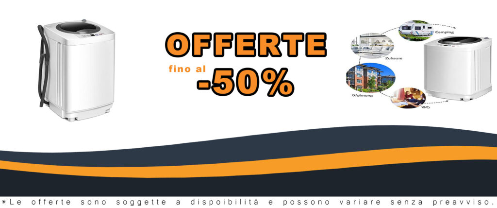 COSTWAY Lavatrice 3,5 kg carica dall'alto con centrifuga