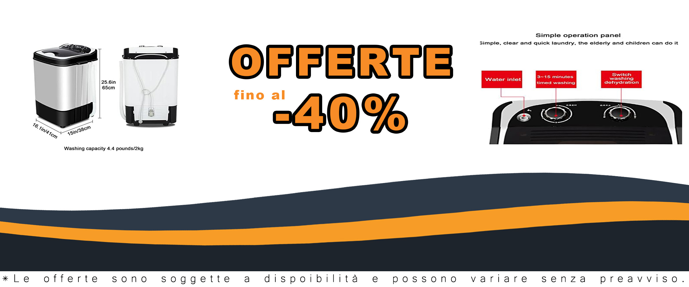 Mini lavatrice e asciugatrice portatile con design compatto e funzionalità 2 in 1, perfetta per spazi ridotti come dormitori e appartamenti.
