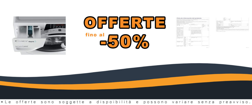 Candy - RapidÓ RO 1496DWMCE/1-S, Lavatrice 9 kg, 9 cicli rapidi, WiFi, Bluetooth, motore inverter, funzione vapore, bianco