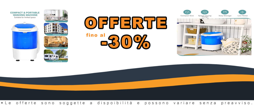 Giantex GX24977-PE mini lavatrice portatile