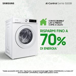 Samsung Lavatrice AI Control WW11BB504DTWS3 in bianco con carica frontale  