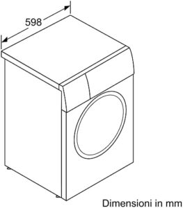 Bosch Elettrodomestici WGG244Z1II Serie 6 Lavatrice a carica frontale, 9 kg, 1400 rpm, Iron Assist, Funzione Aggiungi bucato  