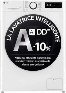 Lavatrice F4R5011TSWW da 11 kg, classe A, 1400 giri