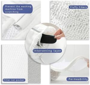 Huglist Unbloo Borsa per scarpe per lavatrice con alberi regolabili per scarpe, grigio