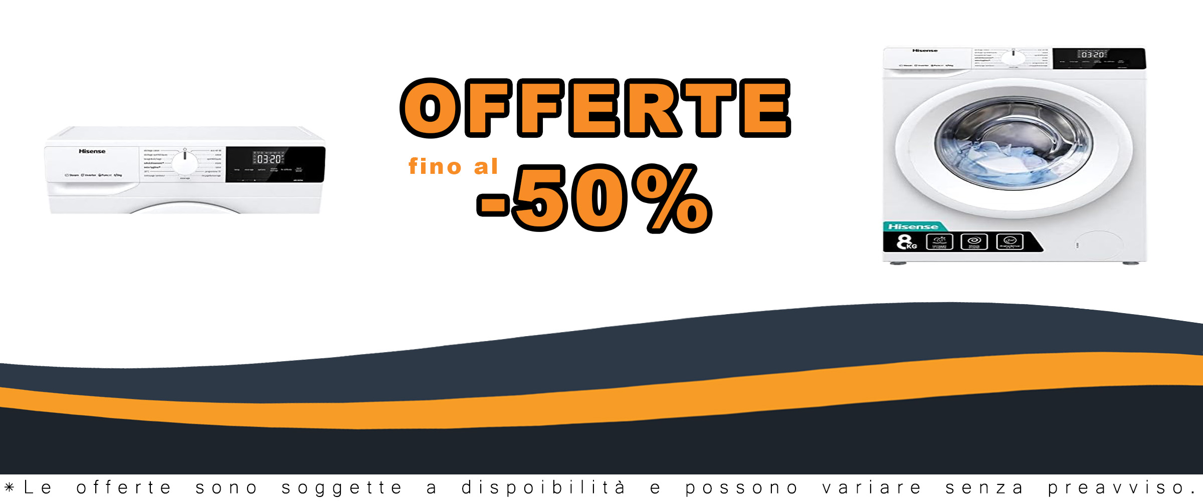 Immagine della Hisense WDQE8014EVJM Lavasciuga 8+5 Kg con display LED e motore Inverter