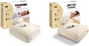 Imetec Scaldasonno Singolo 150x80 cm in lana e merino, con 2 temperature regolabili per il massimo comfort notturno.