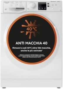 Immagine della Lavatrice Slim Hotpoint Ariston RSSF R327 IT con carica frontale, classe D e capacità di 7,0 kg