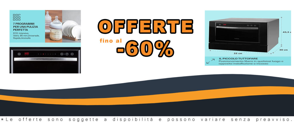 Klarstein Amazonia 6 Luminance lavastoviglie da tavolo nera, compatta e adatta a 6 coperti, con classe A+ e 6 programmi.