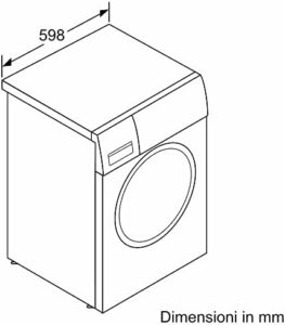 Lavatrice Bosch Serie 4 a carica frontale, 8 kg, perfetta per famiglie di medie dimensioni, con prestazioni elevate e risparmio energetico.