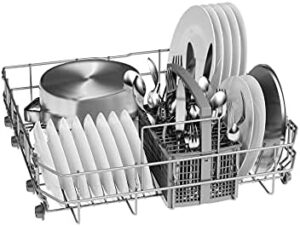 Bosch SMS2ITW11E Serie 2, lavastoviglie da 60 cm con Home Connect, diagnostica da remoto e programma preferito, in colore bianco.