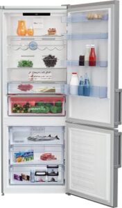 Frigorifero BEKO RCNE560E61ZXN Total No Frost con compressore ProSmart Inverter, design Inox e capacità 501 litri