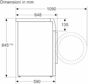 Bosch WGB24400IT Serie 8 Lavatrice a carica frontale, 9 kg, 1400 rpm, con funzione Iron Assist per ridurre le pieghe fino al 50% e Home Connect