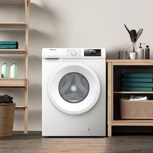 Hisense WFQP801419VM lavatrice a carica frontale, 8 kg, 1400 rpm, display LED, bianca 