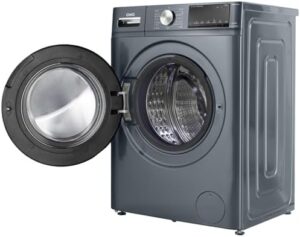 CHiQ CFL10-14586IM3XA, lavatrice a carica frontale da 10kg, motore inverter, ottimizzazione spazio, alta velocità centrifuga, design compatto