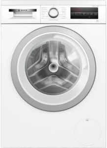 Lavatrice Bosch WU28T49, serie 6, con capacità 9 kg e funzione SpeedPerfect per lavaggi rapidi e a basso consumo energetico