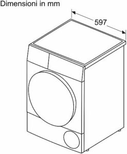 Bosch WQB245A0IT Serie 8, asciugatrice a pompa di calore, conduttore di vapore e Auto Dry, unisce efficienza e tecnologia.