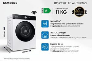 Lavatrice 11 Kg Classe A 1400 giri Inverter WW11BB704DGE con motore Inverter e alta efficienza energetica  