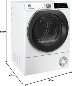 Hoover ND4 H7A2TCBEX-S Asciugatrice 7 Kg Slim Pompa di Calore Wi-Fi Classe Energetica A++ con Wi-Fi integrato e pompa di calore