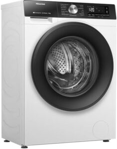 Hisense WF3S1043BW3, lavatrice a vapore bianca con WiFi, 10,5 kg, lavaggio rapido e funzione PureJet