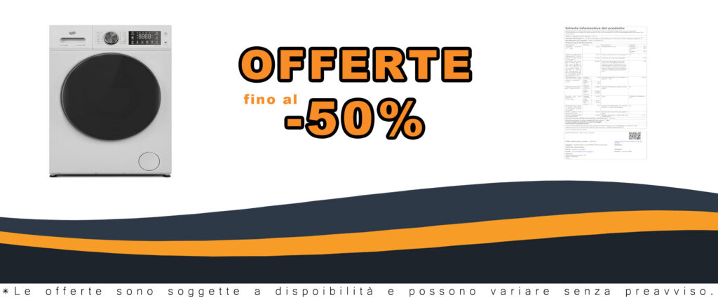 Lavatrice Daya DSW-1214BM55A a carica frontale con motore inverter e display LCD