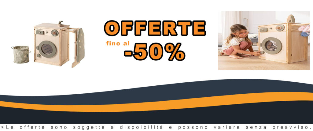 Howa Lavatrice per bambini in legno, completa di stendibiancheria, asse da stiro, cesto della biancheria e ferro da stiro