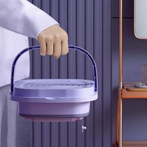 Mini lavatrice portatile piccola rondella per vestiti del bambino, biancheria intima, piccola rondella pieghevole