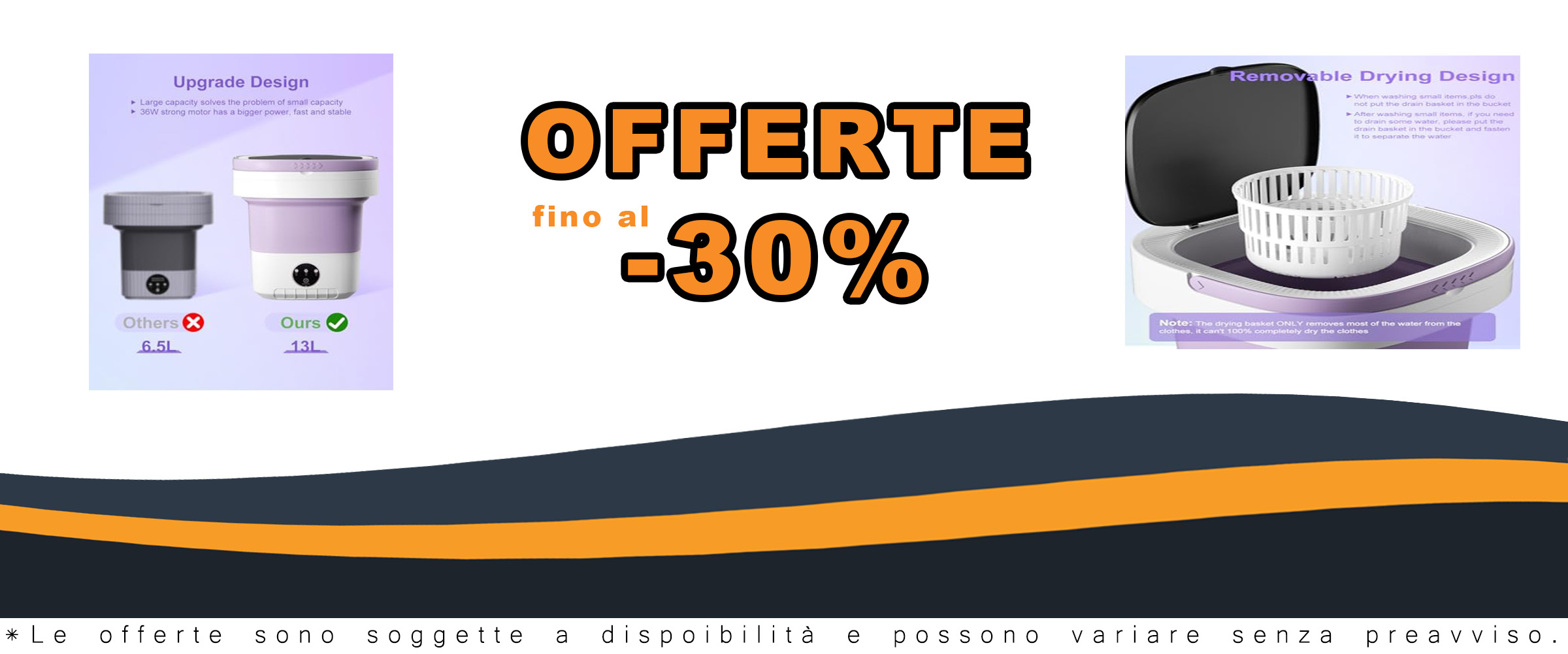 Lavatrice portatile, 12 l, grande capacità, per la pulizia di biancheria intima, vestiti per bambini, camicie, piccoli delicati. Mini lavatrice pieghevole e asciugatrice combinata per appartamenti,