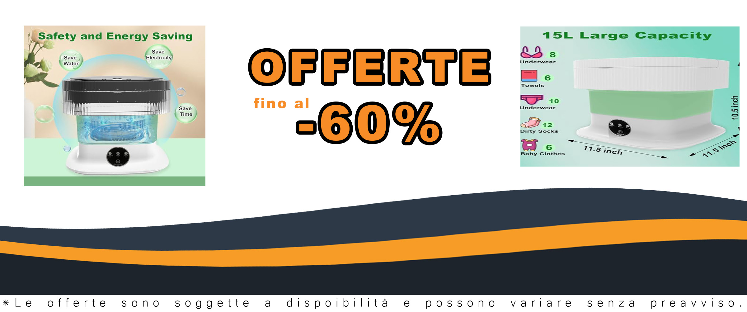 Piccola lavatrice, lavatrice portatile da 13 litri e asciugatrice centrifuga, mini lavatrice pieghevole, per viaggi, dormitorio, appartamento, camper, vestiti per bambini, biancheria intima, calzini,