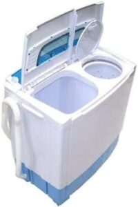 D+L GmbH - Mini lavatrice da 5,2 kg con centrifuga, da viaggio, per campeggio, con pompa, carica dall'alto, 2 in 1, lavatrice portatile AWZ