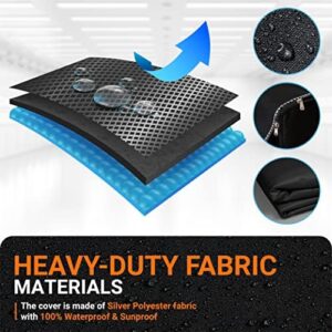 BlueStars Copertura per lavatrice per carico dall'alto, protezione esterna di alta qualità per la maggior parte delle lavatrici e asciugatrici, larghezza 73 cm x profondità 71 cm x altezza 109 cm,