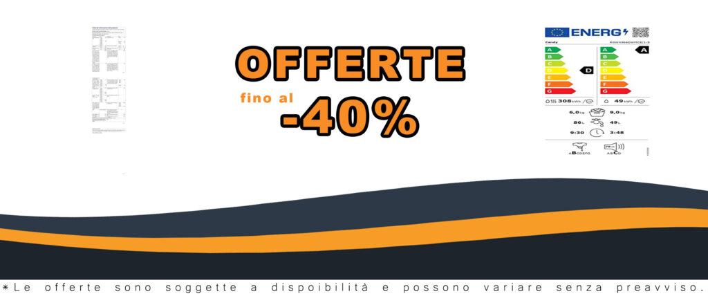 Candy RapidÓ ROW 4966DWMCE/1-S - Lavasciuga 9+6 kg, WiFi e Bluetooth, motore inverter, Snap e Wash, Vapore, 7 programmi rapidi, 1400 rpm, bianco [Classe di efficienza energetica A]