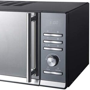 Candy CMGE23BS Forno a Microonde con Grill, 23 Litri, 900W, Piatto girevole diametro 245 mm, 6 Livelli di Potenza, Libera Installazione, 48.3x 39x28.1 cm, Nero