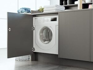 Bauknecht BI WMBG 71483E DE N - Lavatrice da incasso, 7 kg, macchie 40°, programma Turo, Energy saver, Woolmark Green, corta 30°