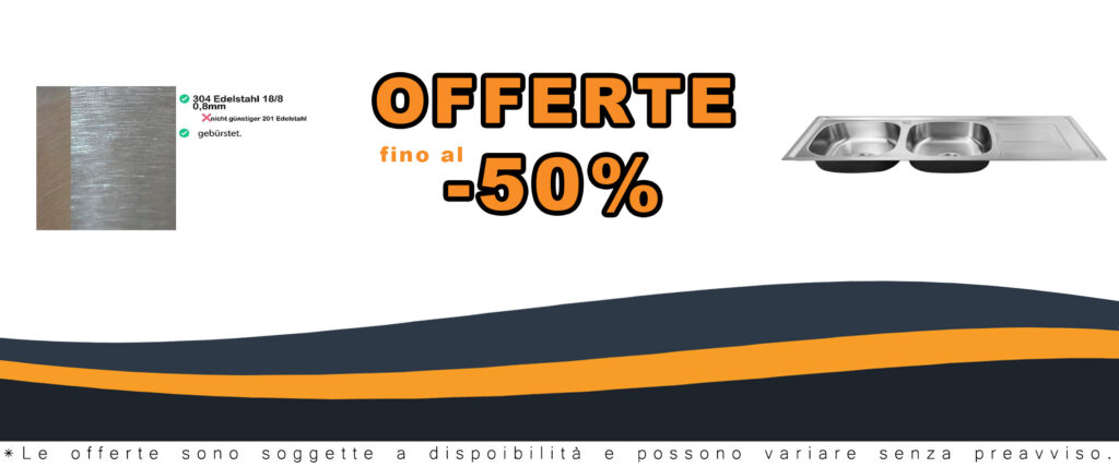 Omeere, 1x lavello da cucina, in acciaio inox 304, spessore del materiale 0,8 mm, lavello, lavello, lavello da incasso, rettangolare, 2 vasche 116 x 50 (ripiano per lavello a destra)