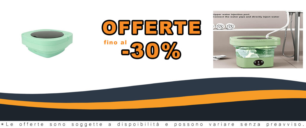 Lavatrice portatile, mini lavatrice pieghevole da 6,5 l, con tubo dell'acqua, lavaggio profondo e rondella a secco centrifugata per dormitorio, campeggio, camper e lavanderia da viaggio (spina