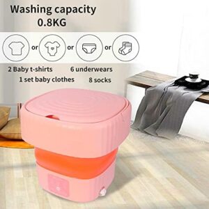 Lavatrice portatile, mini lavatrice pieghevole e centrifuga, piccola rondella per vestiti del bambino, biancheria intima o piccoli oggetti, appartamento, dormitorio, campeggio, lavanderia da viaggio