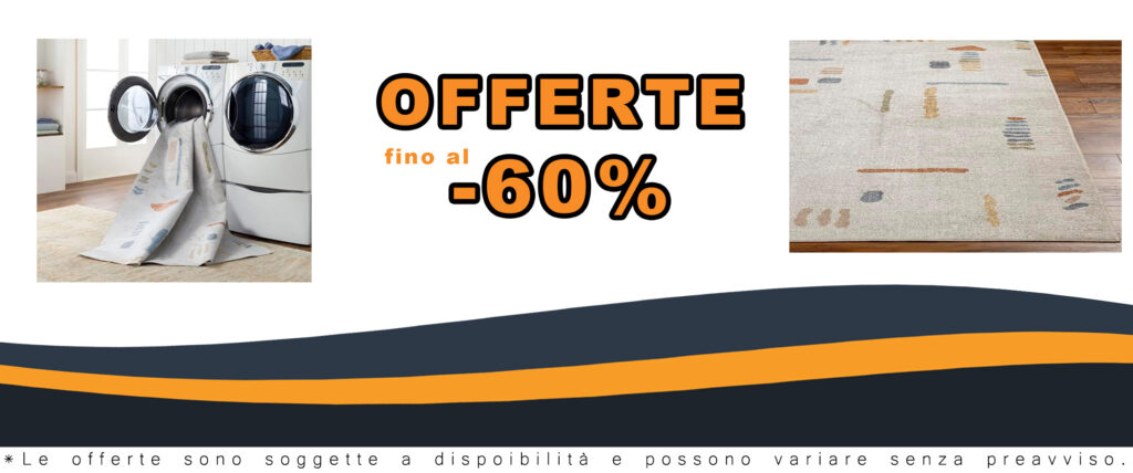 Mark&Day, Tappeto lavabile, 13 x 17 cm, moderno, beige, arancione, blu, giallo, per soggiorno, camera da letto o cucina (150 x 18 cm, lavabile in lavatrice)