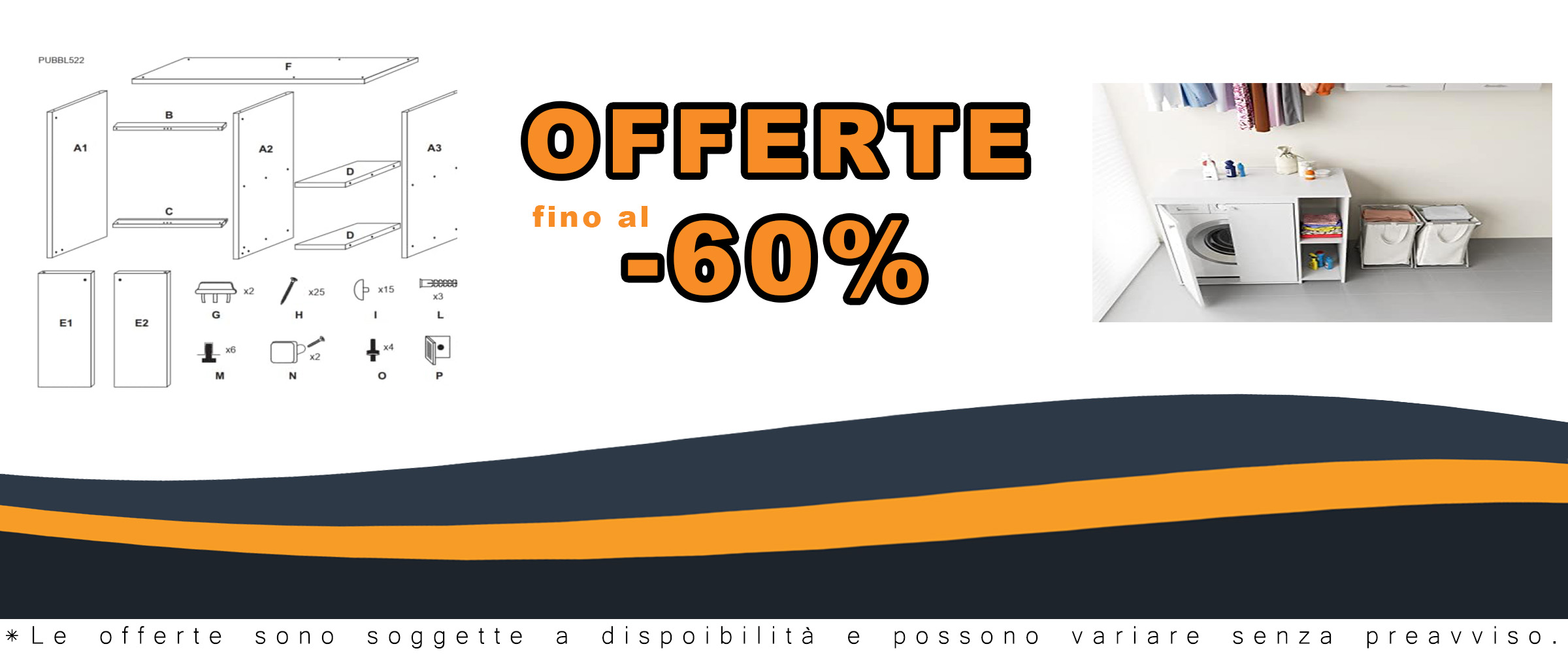 Negrari Mobile Coprilavatrice in resina PVC, Resistente all'umidità, Kit di fissaggio a muro incluso, Mobile porta oggetti, Interno e Esterno, L95 x P60 x H94 cm, Bianco
