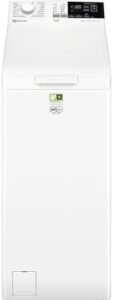 Electrolux 600 Lavatrice a Carica Dall'alto, 7 kg, EW6T437A, Classe A, Tecnologia SensiCare, Display LCD con Touch Control, Giri 1251, 600x400x890 mm, Bianco