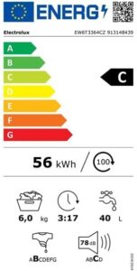 ELECTROLUX Lave-linge top EW6T3364CZ