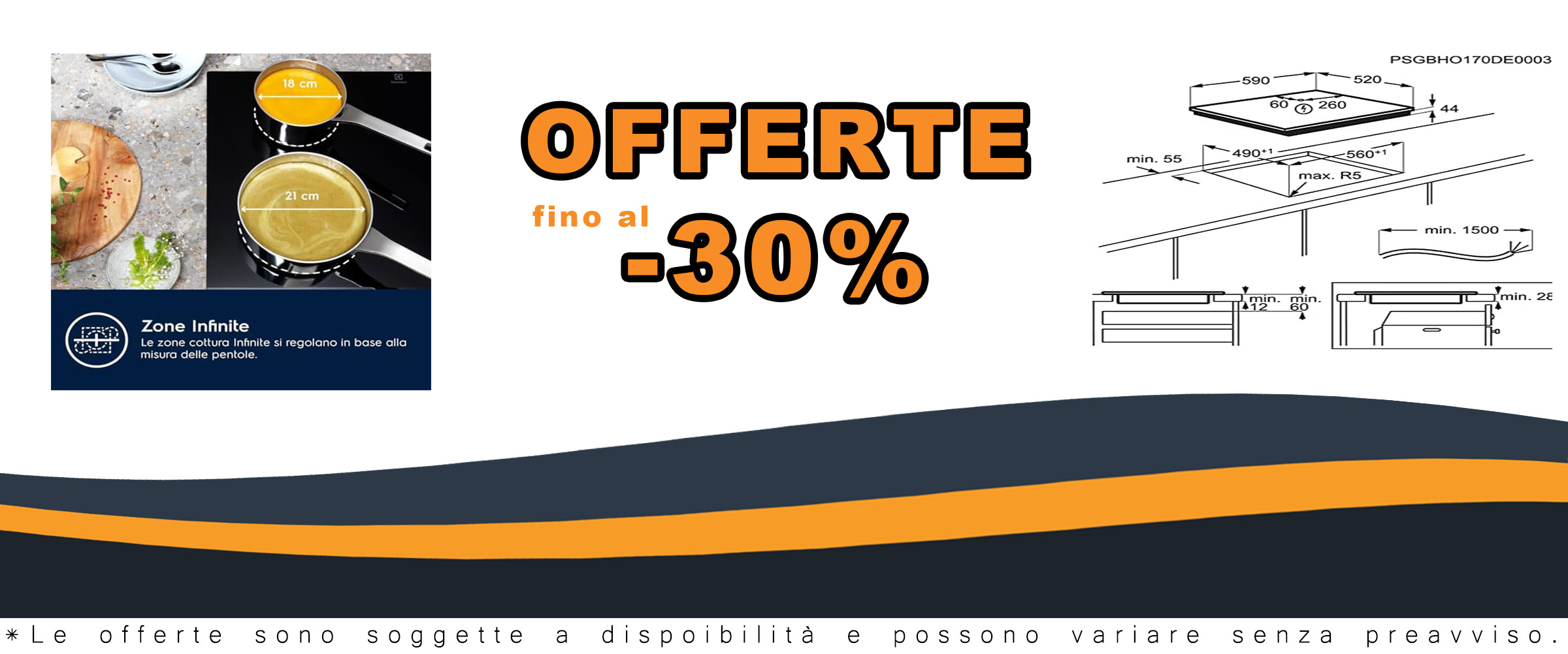 Electrolux LIL63443 Piano Cottura ad Induzione Bridge 60 cm, 4 Zone di Cottura, Funzione Bridge, Nero