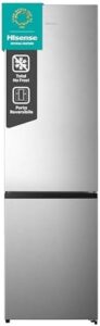 Hisense MC60331IE Frigorifero Combinato, Libera installazione, Total No frost, Ventilazione MultiFlow, Doppia porta reversibile, Inox, Altezza 200 cm, Capacità netta 336 litri, Controllo Touch