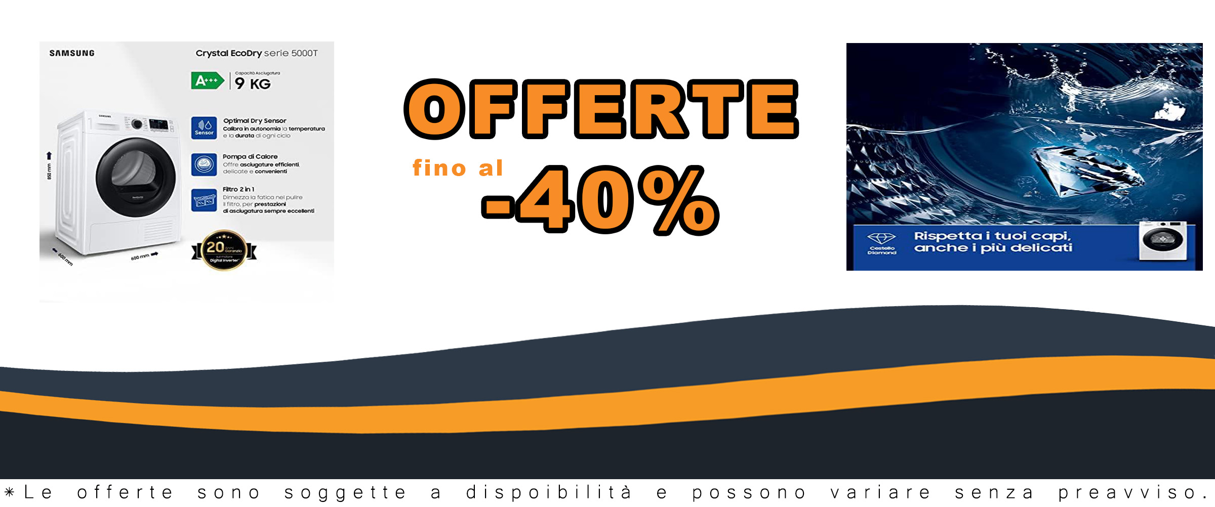 Samsung Asciugatrice Crystal EcoDry DV90TA240AE/ET, 9 kg, Pompa di calore, Carica Frontale. 60l x 85h x 60p cm
