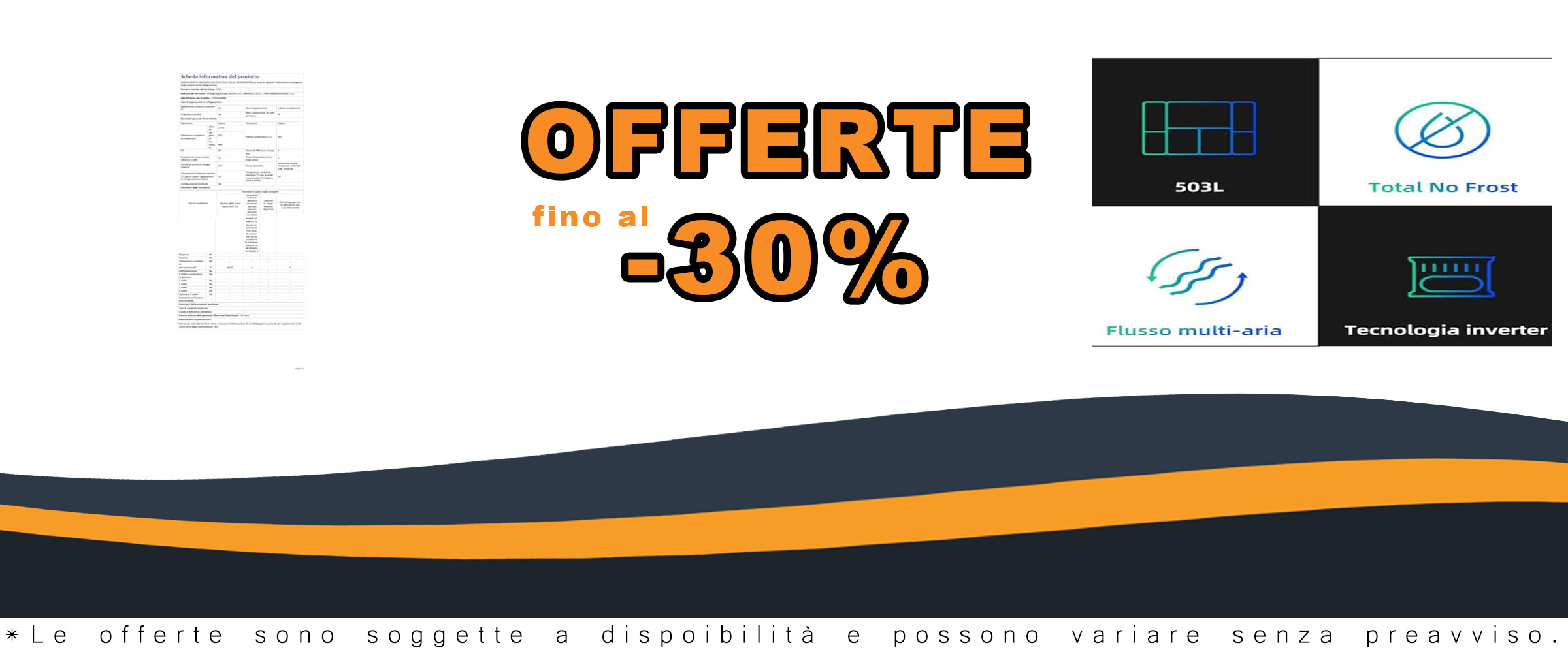 CHiQ CCD503NEIBE Frigorifero americano a porta incrociata,503 L, compressore a inverter, Totale assenza di gelo, flusso multi-aria, Spazio Care+, Congelamento rapido, Display touch LED, colore: Scuro