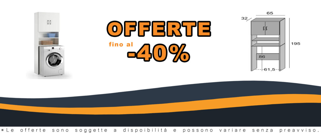 Yellow shop - Mobile colonna universale coprilavatrice asciugatrice L65xP32xH195 cm Laundrycompos Bianco